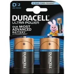 Duracell D Batteries 2Pk Ultra Power - 2pk