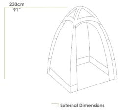Pocket Rocket Shower / Toilet Tent - Charcoal/Black 15 Pocket Rocket Shower / Toilet Tent - Charcoal/Black -Trailblazer Camping 14167 6