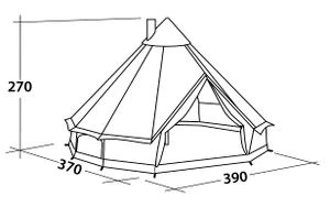 Robens Klondike Tipi Tent 2023 - Each 6 Robens Klondike Tipi Tent 2023 - Each - Image 6