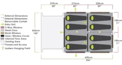 Airforce 1 Air Canvas Series V2 2023 - Charcoal 26 Airforce 1 Air Canvas Series V2 2023 - Charcoal -Trailblazer Camping 25982 6