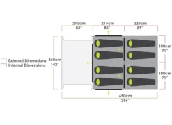 Airforce 1 Air Canvas Series V2 2023 - Charcoal 27 Airforce 1 Air Canvas Series V2 2023 - Charcoal -Trailblazer Camping 25982 7