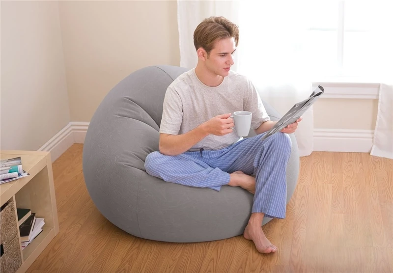 Intex Beanless Bag Chair - Grey 2 Intex Beanless Bag Chair - Grey - Image 2