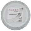 4 Pack Silver Plates 19cm