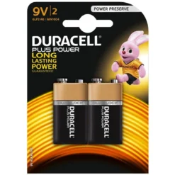 Duracell 9v 2pk Batteries - Plus Power - Each