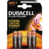 Duracell AAA 4pk Batteries - Plus Power - Each