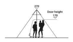 Easy Camp Moonlight Tipi Tent 2023 - Each -Trailblazer Camping 30559 6