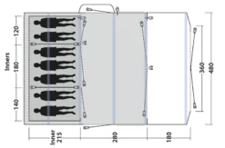 Outwell Sundale 7PA Air Tent 2023 - Each -Trailblazer Camping 30702 4