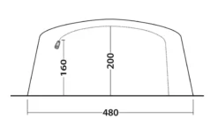 Outwell Sundale 7PA Air Tent 2023 - Each -Trailblazer Camping 30702 6