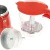 6-Cup Red Moka Coffe Pot