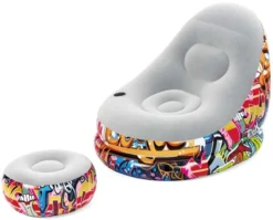 Bestway Comfort Cruiser Graffiti Inflatable Lounger Set - Sofa Chair