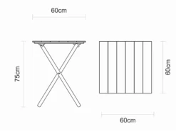 Tramontina Bistro Set 5 Piece Natural Wood 12 Tramontina Bistro Set 5 Piece Natural Wood -Trailblazer Camping 31231 4