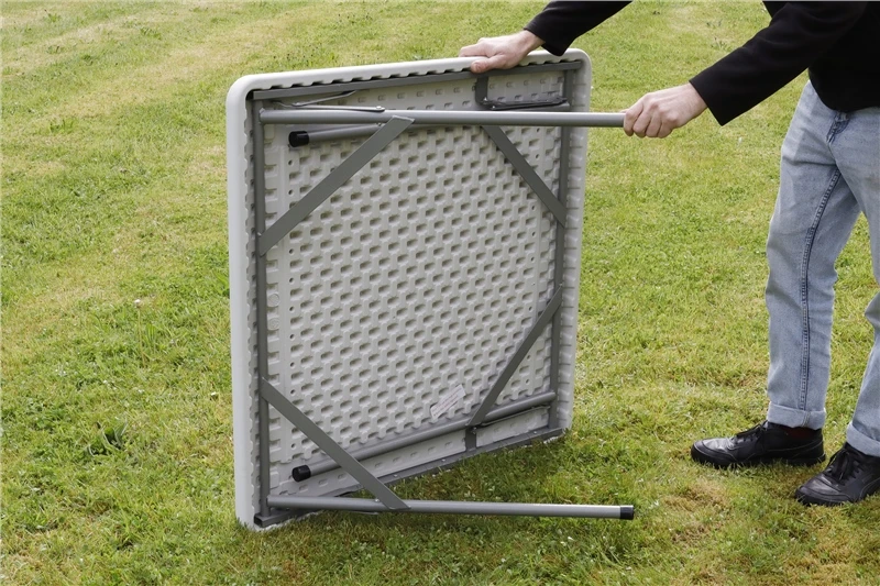 Blow Moulded Square Portable Folding Table 2 Blow Moulded Square Portable Folding Table - Image 2