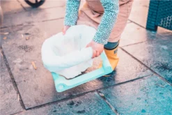 Folding Travel Potty - Egg Shell Blue -Trailblazer Camping 32062 7