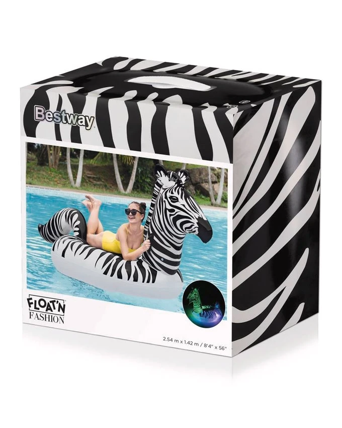 Bestway 8'4" X 56"Giant Lights N Stripes Zebra 5 Bestway 8'4" X 56"Giant Lights N Stripes Zebra - Image 5