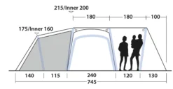 Outwell Airville 6SA Air Tent 2023 -Trailblazer Camping 33093 3