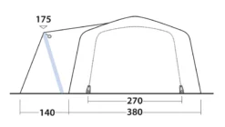 Outwell Airville 6SA Air Tent 2023 -Trailblazer Camping 33093 4