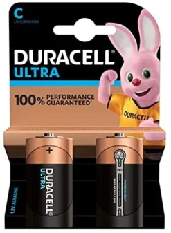 Duracell Pack Of 2 C Ultra Power - Each