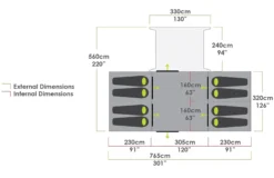 Delta Force Air Canvas Series V2 - Olive/Charcoal -Trailblazer Camping 33453 5