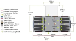 Delta Force Air Canvas Series V2 - Olive/Charcoal -Trailblazer Camping 33453 6