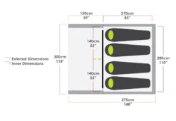 Evo TS Air Tent 2023 - Each -Trailblazer Camping 33495 2