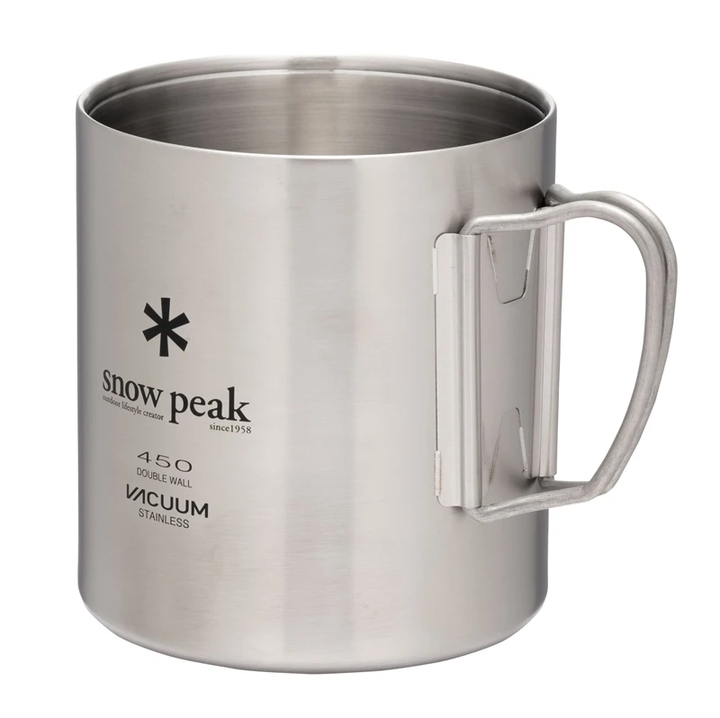 Snow Peak Stainless Steel Vacuum Double Wall 450 Mug 2 Snow Peak Stainless Steel Vacuum Double Wall 450 Mug - Image 2