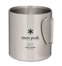 Snow Peak Stainless Steel Vacuum Double Wall 450 Mug 12 Snow Peak Stainless Steel Vacuum Double Wall 450 Mug -Trailblazer Camping 33534 3