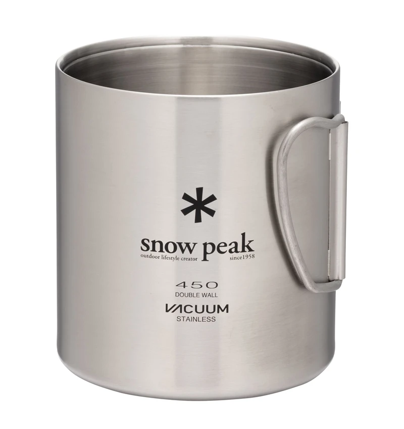 Snow Peak Stainless Steel Vacuum Double Wall 450 Mug 4 Snow Peak Stainless Steel Vacuum Double Wall 450 Mug - Image 4
