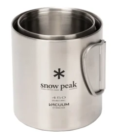 Snow Peak Stainless Steel Vacuum Double Wall 450 Mug 16 Snow Peak Stainless Steel Vacuum Double Wall 450 Mug -Trailblazer Camping 33534 7