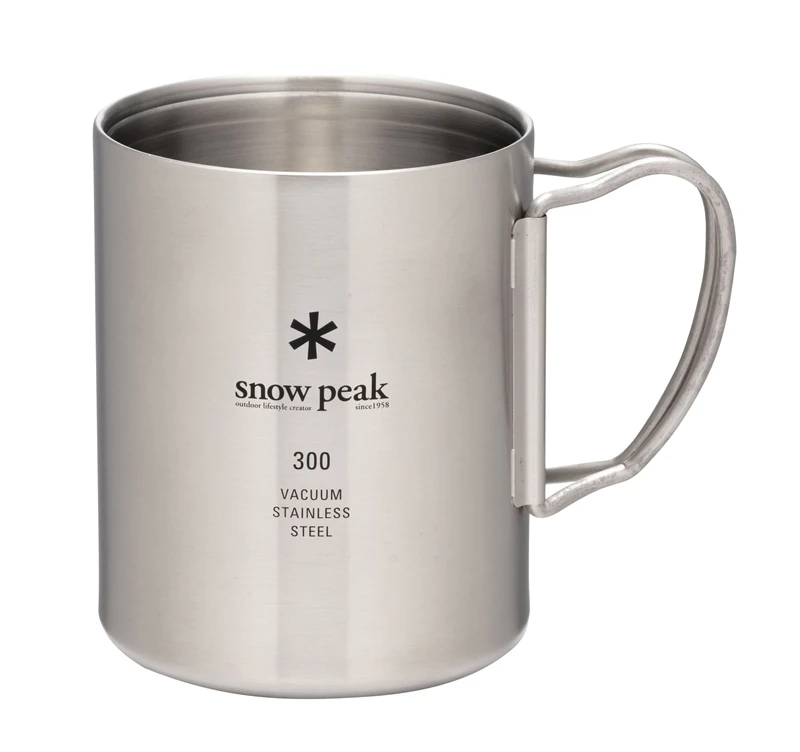 Snow Peak Stainless Steel Vacuum Double Wall 300 Mug 1 Snow Peak Stainless Steel Vacuum Double Wall 300 Mug