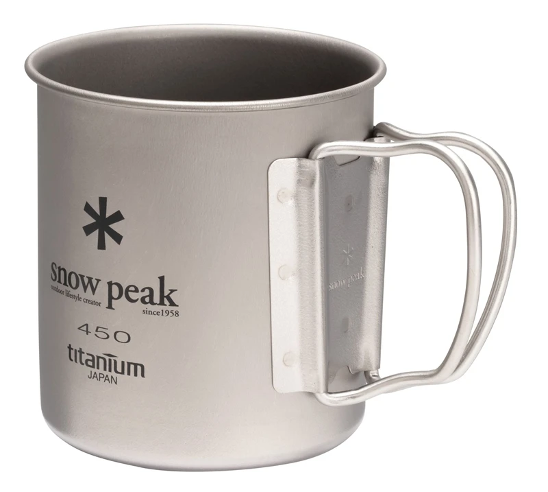 Snow Peak Titanium Single Wall 450 Mug - Blue 5 Snow Peak Titanium Single Wall 450 Mug - Blue - Image 5
