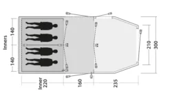 Outwell Yosemite Lake 4TC Tent 2023 22 Outwell Yosemite Lake 4TC Tent 2023 -Trailblazer Camping 34109 2