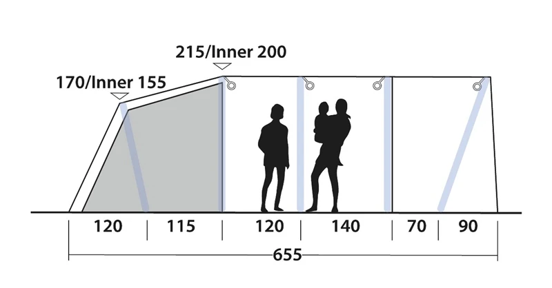 Outwell Sundale 5PA Air Tent 2023 5 Outwell Sundale 5PA Air Tent 2023 - Image 5
