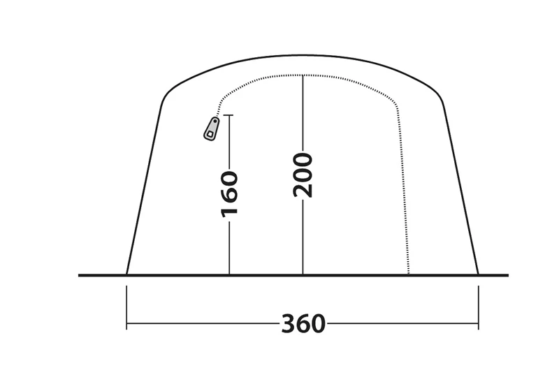 Outwell Sundale 5PA Air Tent 2023 6 Outwell Sundale 5PA Air Tent 2023 - Image 6