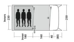 Outwell Ashwood 3 Tent 2023 23 Outwell Ashwood 3 Tent 2023 -Trailblazer Camping 34148 3