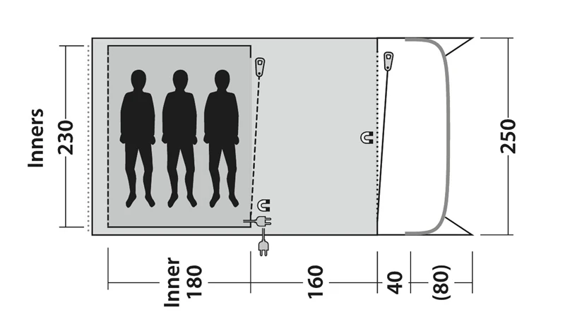 Outwell Ashwood 3 Tent 2023 4 Outwell Ashwood 3 Tent 2023 - Image 4