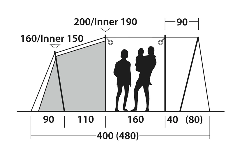 Outwell Ashwood 3 Tent 2023 5 Outwell Ashwood 3 Tent 2023 - Image 5