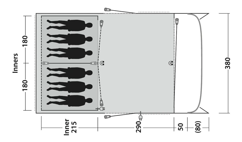 Outwell Greenwood 6 Tent 2023 5 Outwell Greenwood 6 Tent 2023 - Image 5