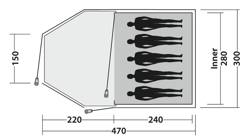 Easy Camp Eclipse 500 Tent 2023 3 Easy Camp Eclipse 500 Tent 2023 - Image 3