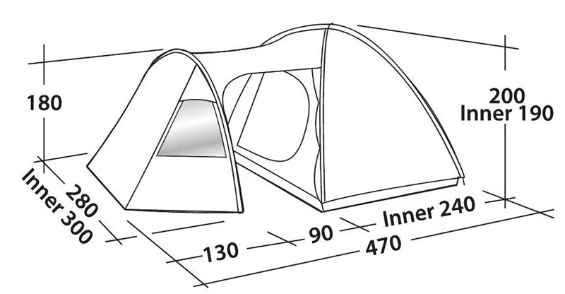 Easy Camp Eclipse 500 Tent 2023 4 Easy Camp Eclipse 500 Tent 2023 - Image 4