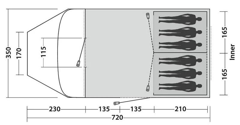 Easy Camp Palmdale 600 Lux Tent 2023 3 Easy Camp Palmdale 600 Lux Tent 2023 - Image 3