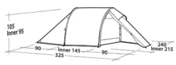 Easy Camp Vega 300 Compact Tent 2023 24 Easy Camp Vega 300 Compact Tent 2023 -Trailblazer Camping 34187 5