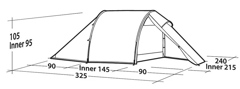Easy Camp Vega 300 Compact Tent 2023 6 Easy Camp Vega 300 Compact Tent 2023 - Image 6
