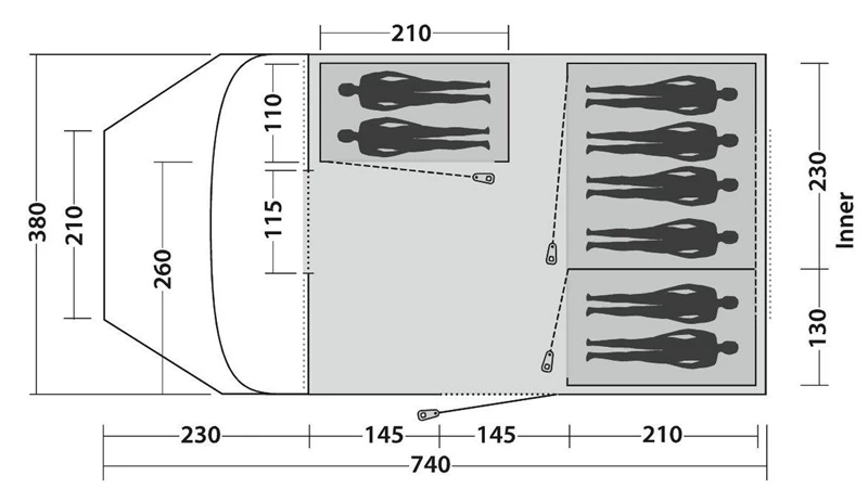 Easy Camp Palmdale 800 Lux Tent 2023 5 Easy Camp Palmdale 800 Lux Tent 2023 - Image 5