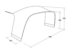 Outwell Lounge Tent Connector - M 28 Outwell Lounge Tent Connector - M -Trailblazer Camping 34458 12