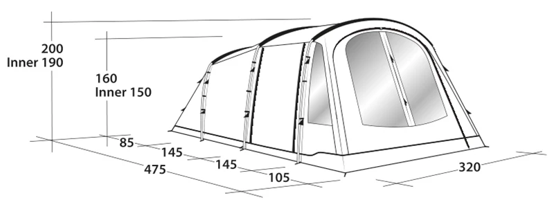 Outwell Odessa 5 Tent 2023 Campaign Special 2 Outwell Odessa 5 Tent 2023 Campaign Special - Image 2