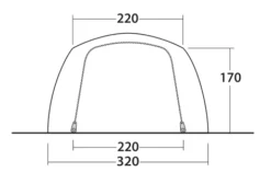 Outwell Odessa 5 Tent 2023 Campaign Special 11 Outwell Odessa 5 Tent 2023 Campaign Special -Trailblazer Camping 34473 4