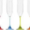 Acrylic Prosecco Flutes - Pack Of 4 / 190ml