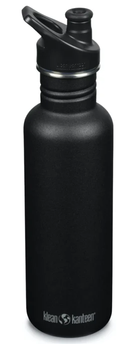 Klean Kanteen Classic 27oz (800ml) Black Bottle - Black