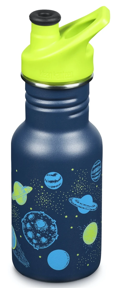 Klean Kanteen Kid Classic Sport 12oz (355ml) Planets Bottle - Planets 2 Klean Kanteen Kid Classic Sport 12oz (355ml) Planets Bottle - Planets - Image 2