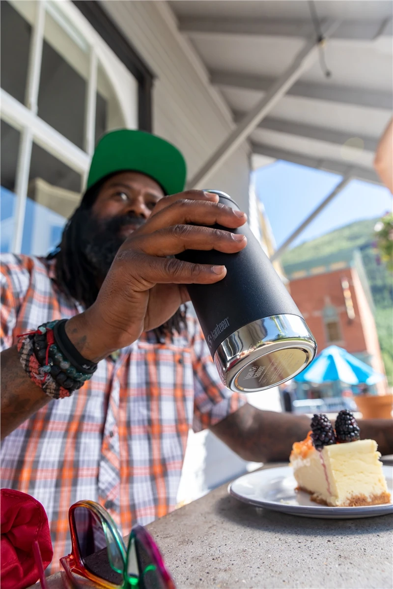 Klean Kanteen Insulated TKWide 12oz (355ml) Black Bottle - With Café Cap 10 Klean Kanteen Insulated TKWide 12oz (355ml) Black Bottle - With Café Cap - Image 10